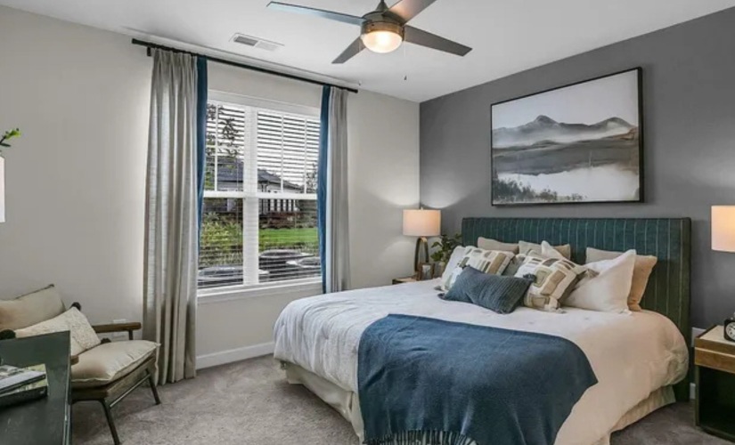 B1 - 2 bedroom floorplan layout with 2 bathrooms and 1138 square feet