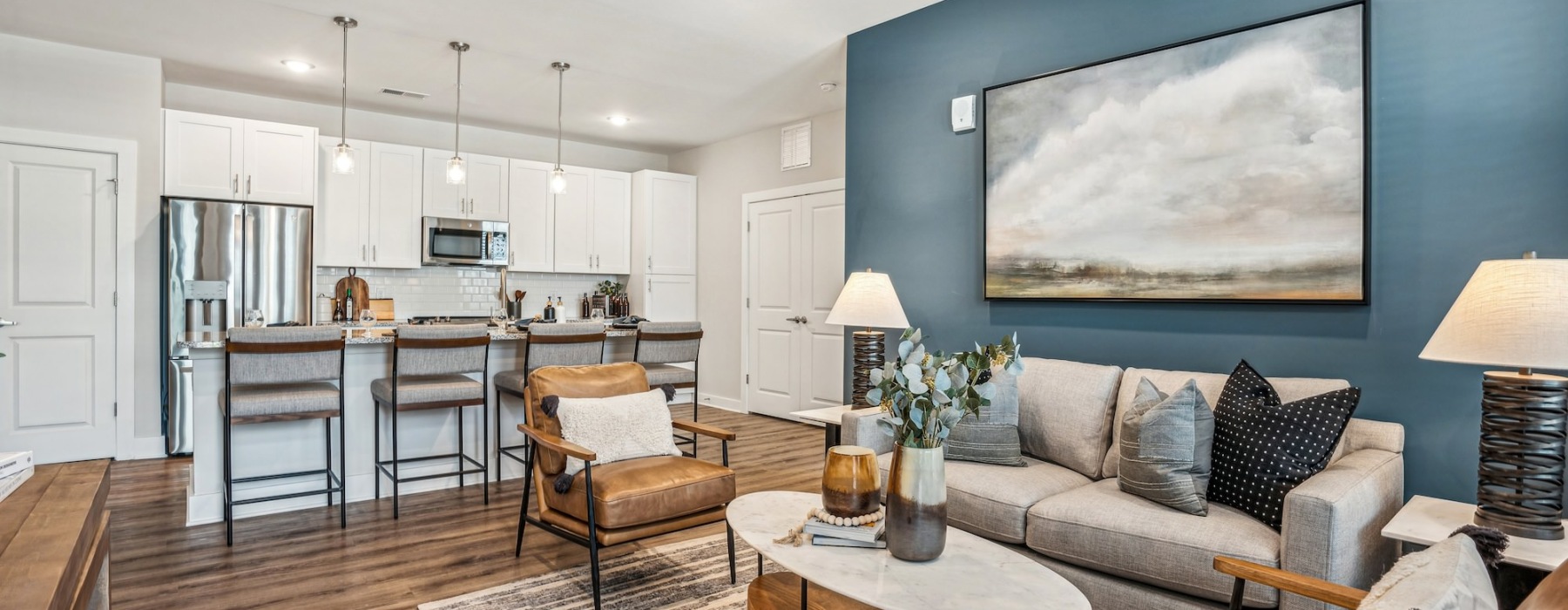 Living Room and Kitchen